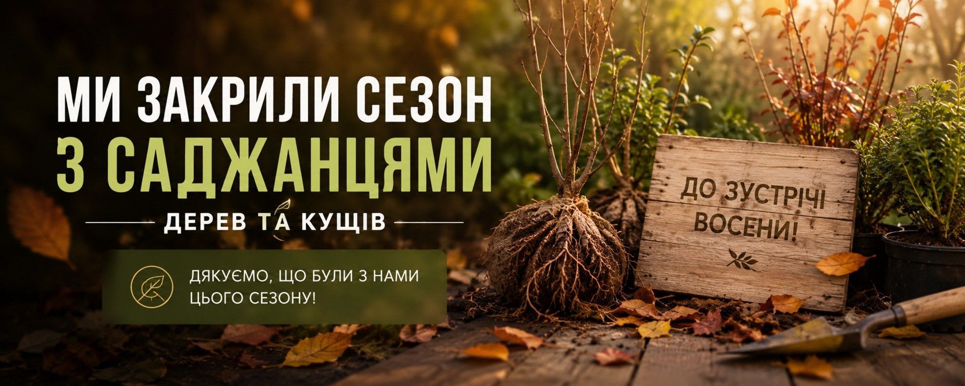 Закриття сезону саджанців
